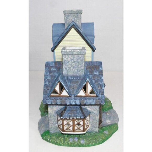 PARTYLITE Olde World Village porcelain house fits 2 candles vintage 10 x 6.5 x 9 - Picture 3 of 6